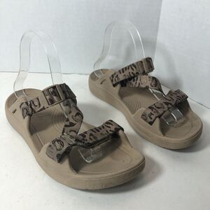 Blowfish‎ Malibu Sandals Womens Size 8 Leopard Print Strappy Brown ZS008 C3